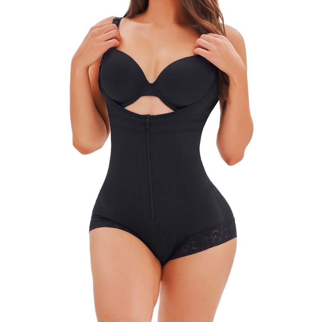 Slim Fit Body Shape Bodybuilding One-piece Hip Zipper Design - Image 5