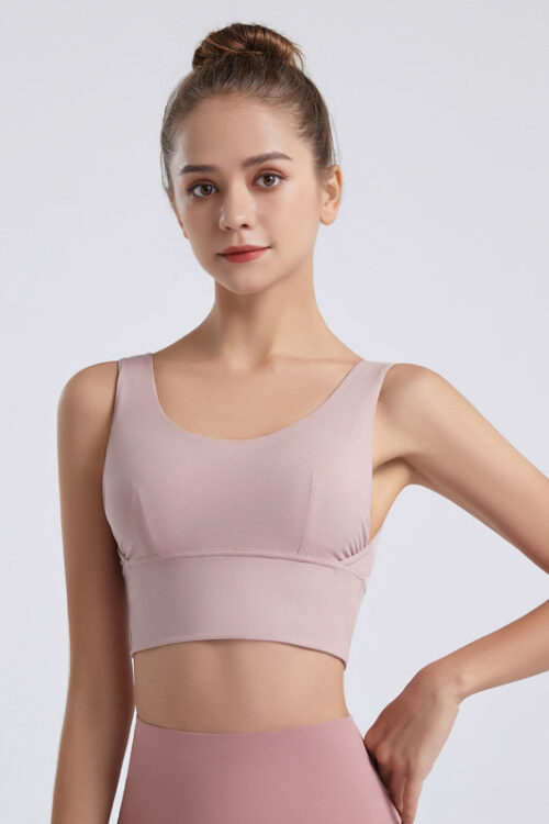 Ladies Fashion U Shape Back Fitness Top