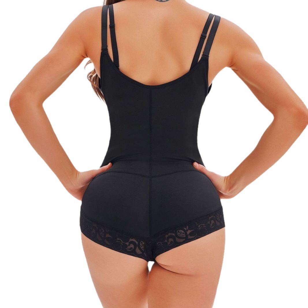 Slim Fit Body Shape Bodybuilding One-piece Hip Zipper Design - Image 4