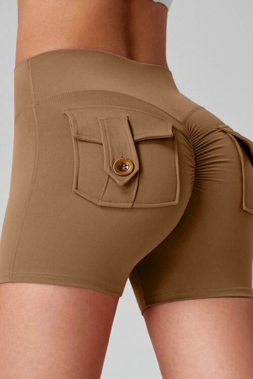 Sports Fitness Workwear Pocket Training Peach Quick-dry Butt-lifting Yoga Pants